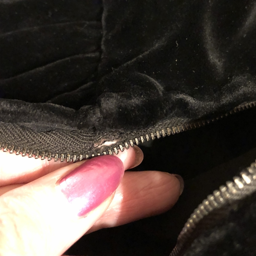 Vintage Black Velvet Long Dress Handmade Small? XS? See Rough Measurements - Picture 15 of 17
